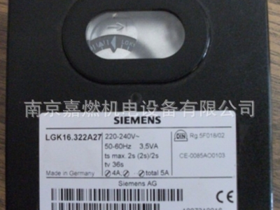 SIEMENS西門子>燃?xì)馊紵刂破?LGK16.322A27